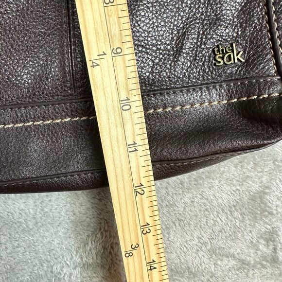 The Sak Brown Genuine Leather Iris Crossbody Satchel Bag - Picture 12 of 12